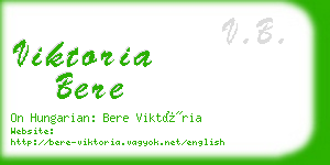 viktoria bere business card